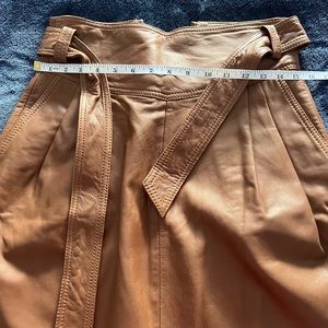 Massimo Dutti Leather skirt.